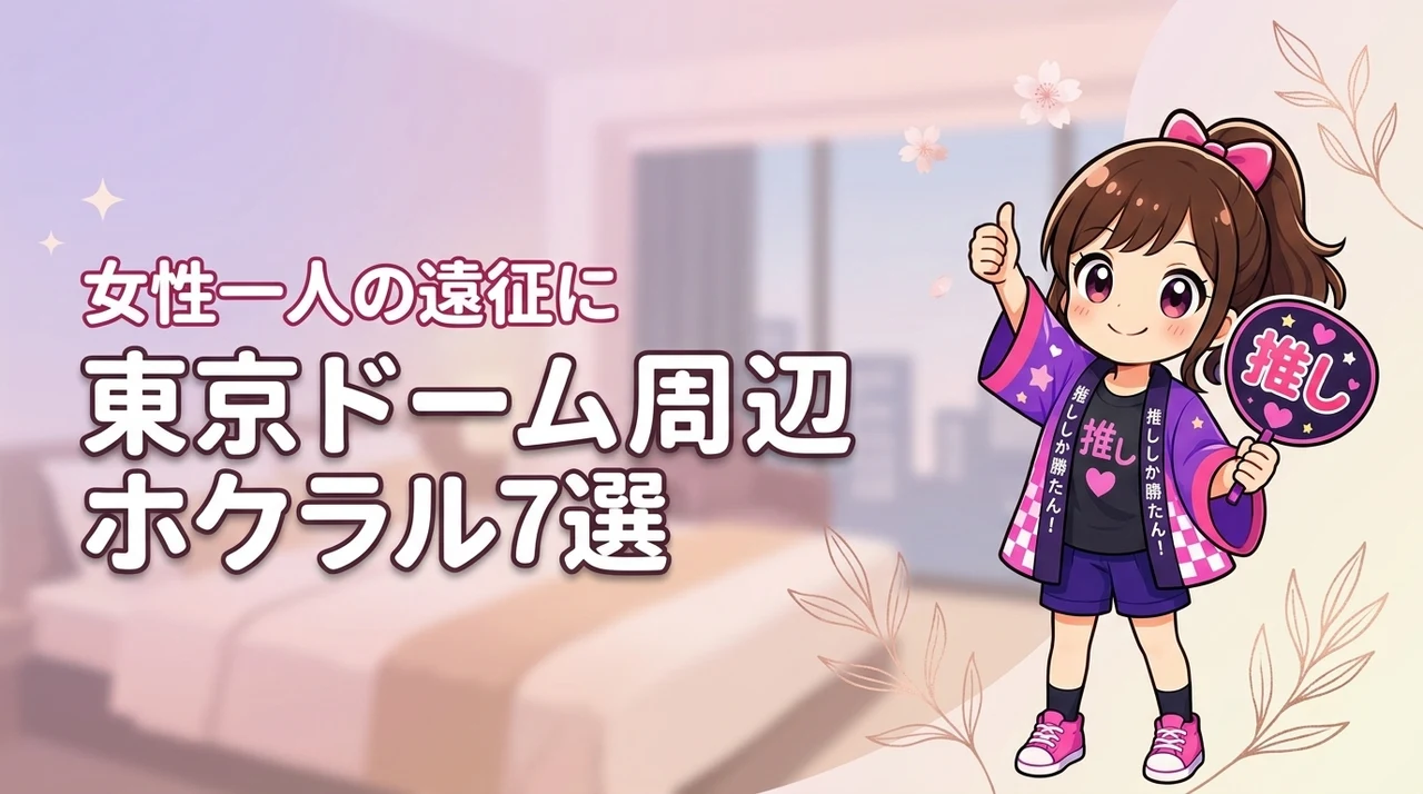東京ドーム周辺で女性一人におすすめのホテル7選！ライブ遠征でも泊まりやすい宿を紹介