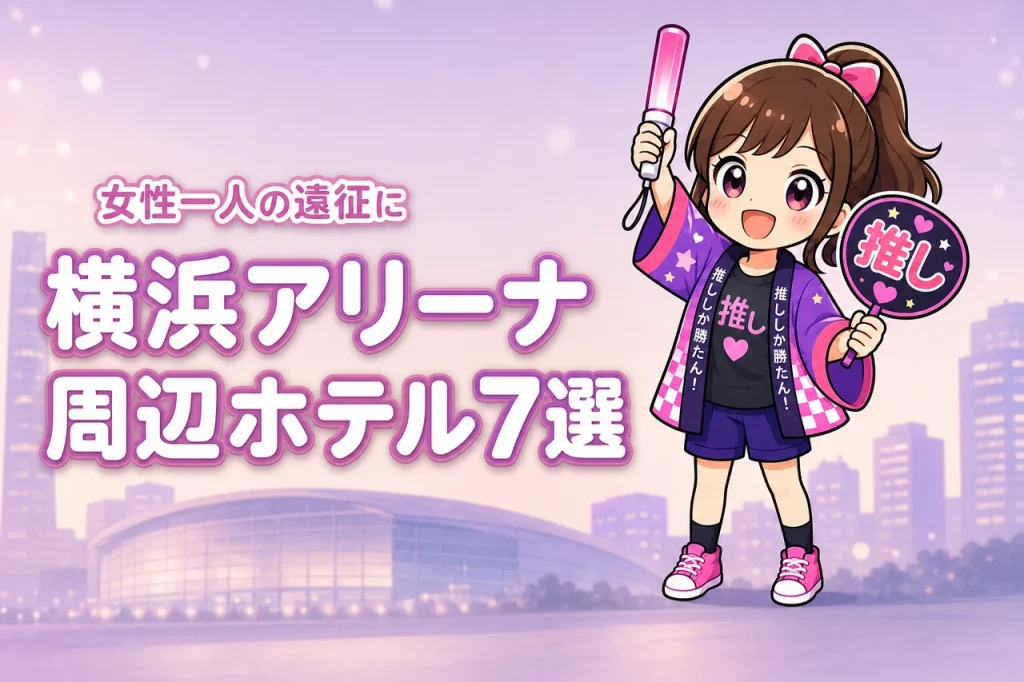 横浜アリーナ周辺で女性一人におすすめのホテル7選！ライブ遠征でも泊まりやすい宿を紹介