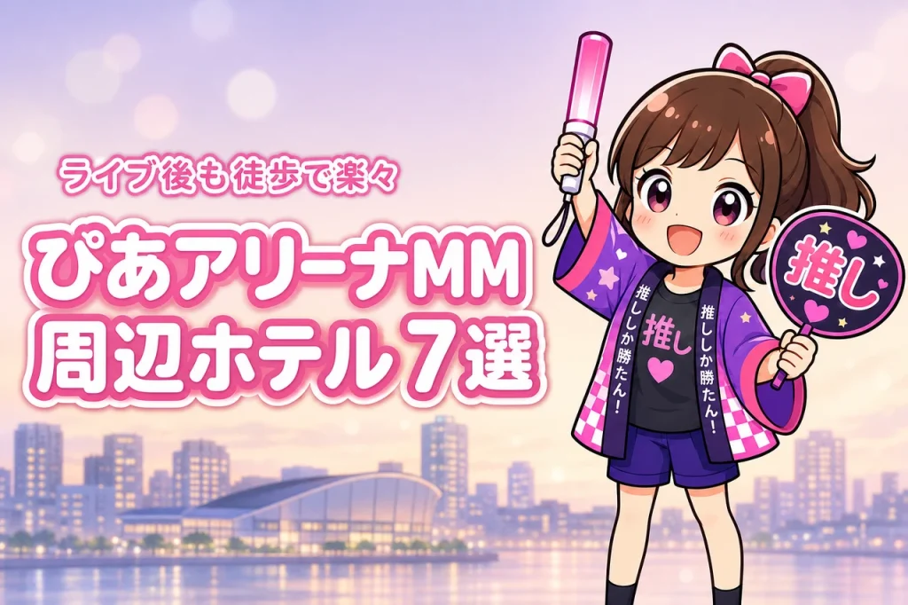ぴあアリーナMMまで徒歩圏内のホテルおすすめ7選！ライブ後に移動しやすい宿を紹介