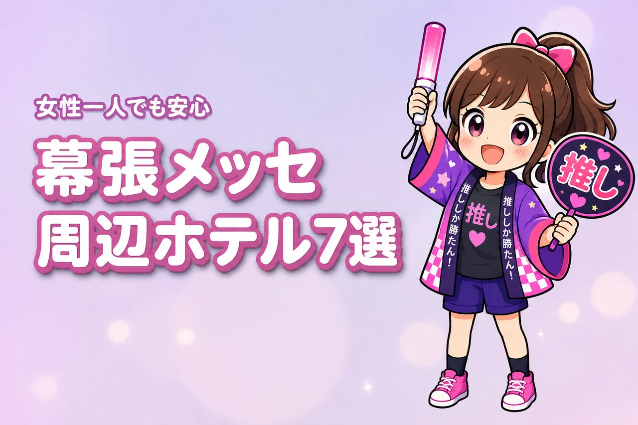 幕張メッセ周辺で女性一人におすすめのホテル7選!ライブ遠征でも泊まりやすい宿を紹介