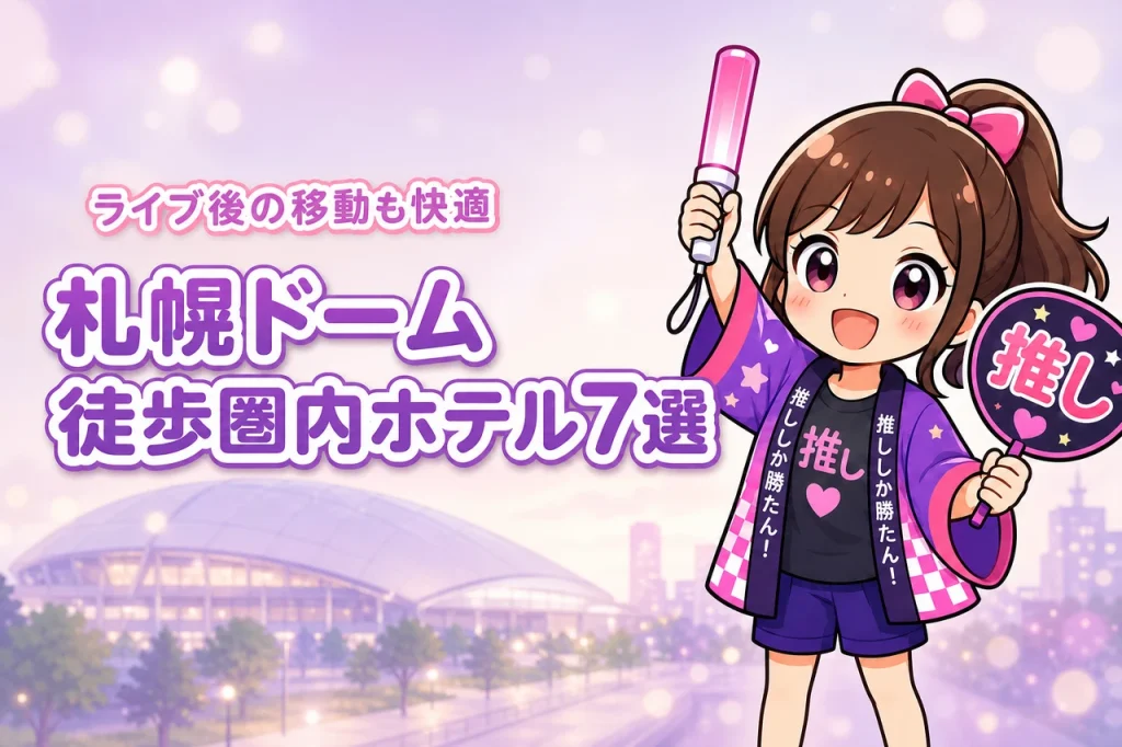 札幌ドームまで徒歩圏内のホテルおすすめ7選！ライブ後に移動しやすい宿を紹介