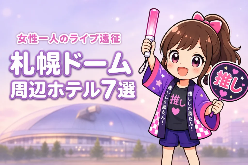 札幌ドーム周辺で女性一人におすすめのホテル7選！ライブ遠征でも泊まりやすい宿を紹介