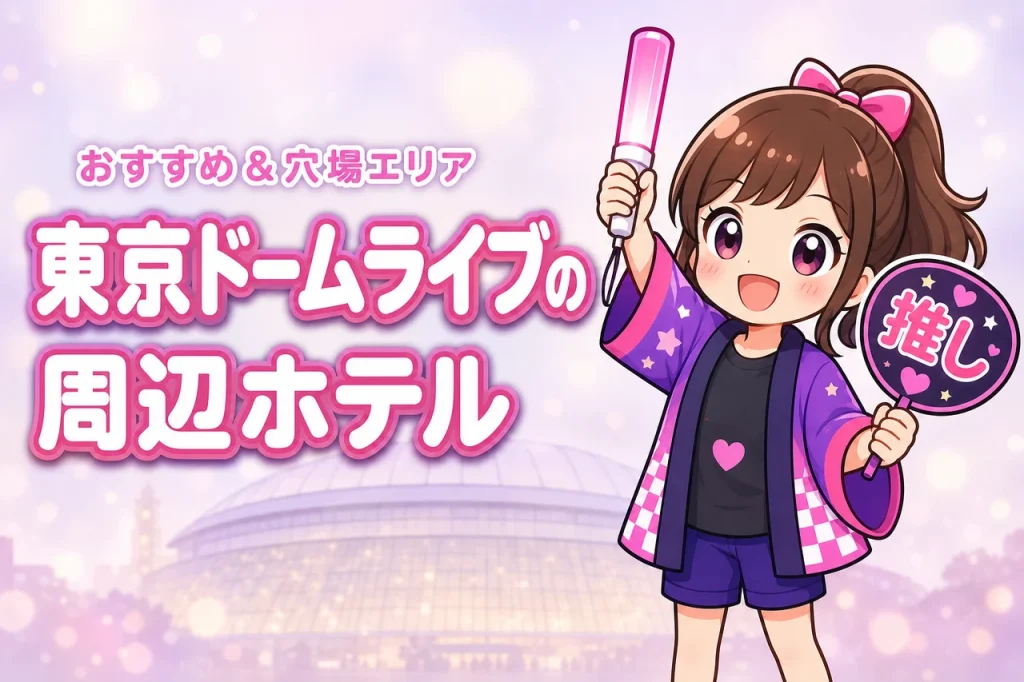 SUPER BEAVER「都会のラクダ DOME TOUR 2026」東京ドームライブのホテルはどこがいい？周辺宿と穴場エリアを紹介