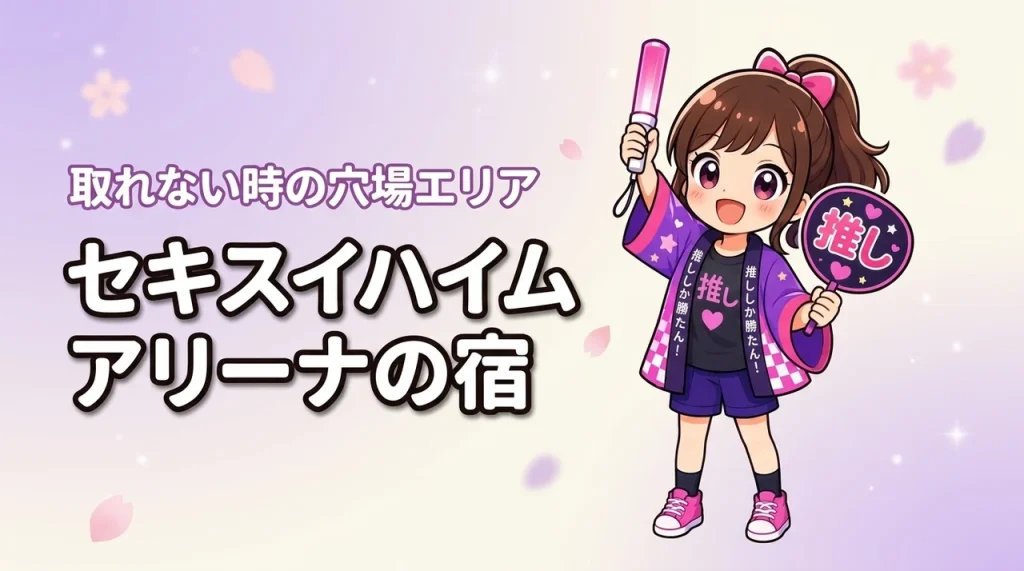 セキスイハイムスーパーアリーナ周辺ホテルが取れない時は？満室時の穴場エリアと探し方