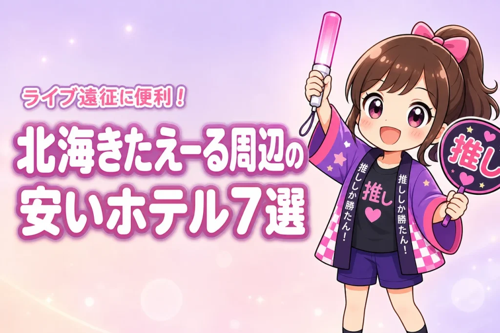 北海きたえーる周辺の安いホテルおすすめ7選！ライブ遠征で泊まりやすい宿を紹介