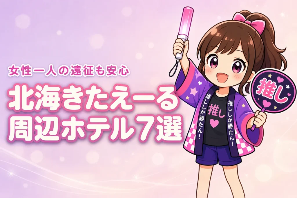 北海きたえーる周辺で女性一人におすすめのホテル7選！ライブ遠征でも泊まりやすい宿を紹介