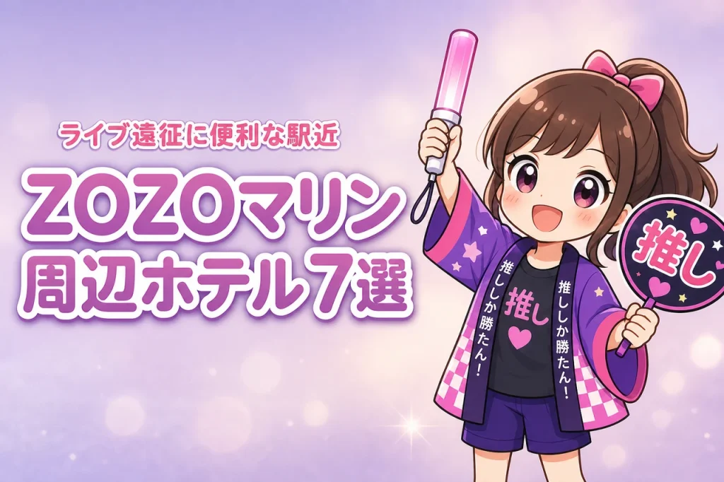 ZOZOマリンスタジアム周辺ホテルおすすめ7選！ライブ遠征に便利な駅近の宿を紹介