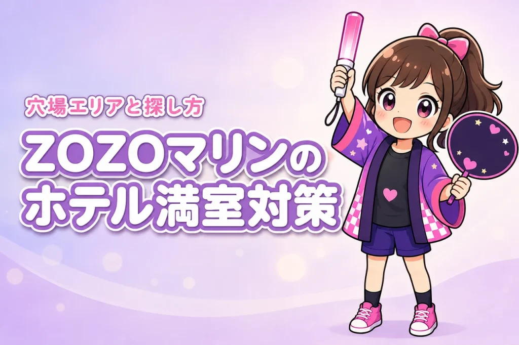 ZOZOマリンスタジアム周辺ホテルが取れない時は？満室時の穴場エリアと探し方