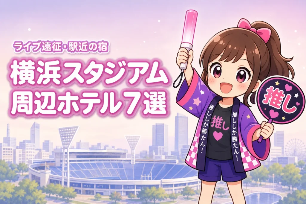 横浜スタジアム周辺ホテルおすすめ7選！ライブ遠征に便利な駅近の宿を紹介