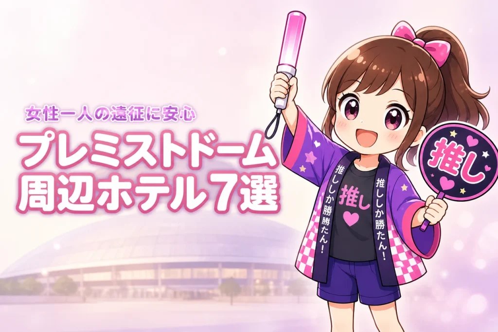 大和ハウス プレミストドーム周辺で女性一人におすすめのホテル7選！ライブ遠征でも泊まりやすい宿を紹介