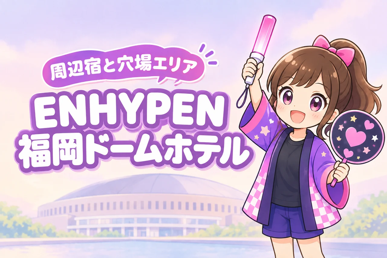 ENHYPEN「BLOOD SAGA」みずほPayPayドーム福岡公演のホテルはどこがいい？周辺宿と穴場エリアを紹介