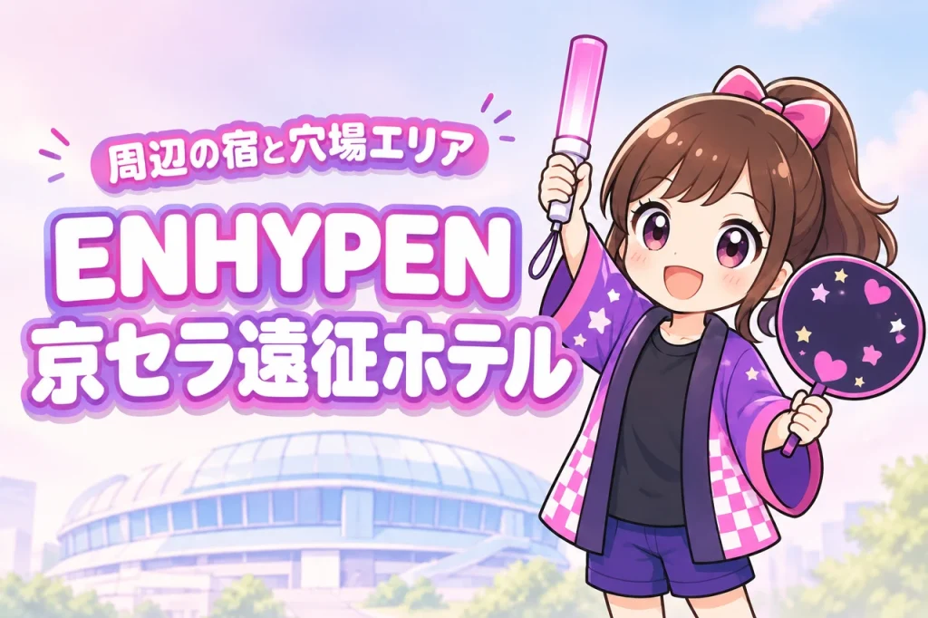 ENHYPEN「BLOOD SAGA」京セラドーム大阪公演のホテルはどこがいい？周辺宿と穴場エリアを紹介
